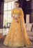 Yellow organza a line lehenga choli 9412