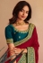 Silk Saree with blouse in Maroon colour 1006