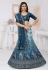 Net a line lehenga choli in Blue colour 6431