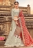 Georgette a line lehenga choli in Grey colour 8005