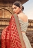 Georgette a line lehenga choli in Grey colour 8005