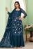 Teal georgette pakistani suit 2049C