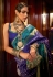 Blue silk saree with blouse 271004