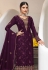 Georgette pakistani suit in Purple colour 161332