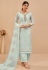 Georgette palazzo suit in Sky blue colour 2045A