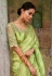 Satin Saree with blouse in Light green colour 1106a