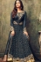 Sonal chauhan Black color net party wear anarkali suit 4707C