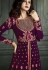 Purple color georgette wedding Lehenga kameez