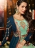 Malaika Arora khan georgette teal green wedding anarkali suit