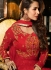 Malaika Arora khan georgette red color wedding anarkali suit