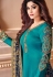 shamita shetty blue georgette embroidered churidar suit 8144