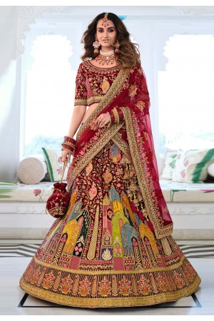 Shop heavy bridal lehenga(s) with Worldwide Free shipping and Custom  Stitching