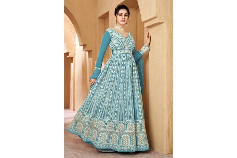 New anarkali hot sale dress 2016