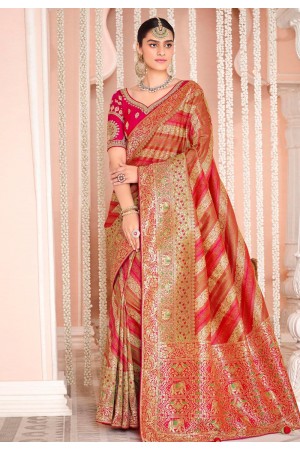 Red lycra readymade one minute skirt saree 1015793a  Saree look, Wedding  saree indian, Indian party wear