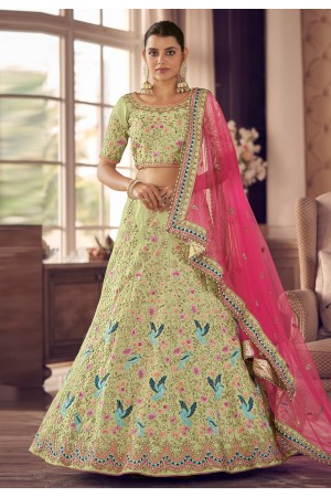 Shop silk lehenga(s) with Worldwide Free shipping and Custom Stitching