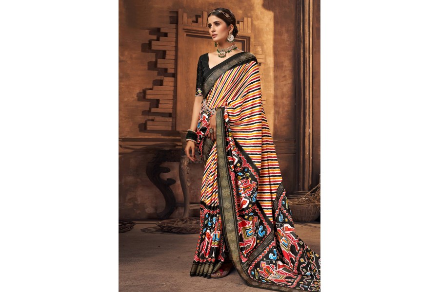 Sabyasachi Inspired Designer Pure Georgette Sequins Saree – VAVS WOMENS STOP