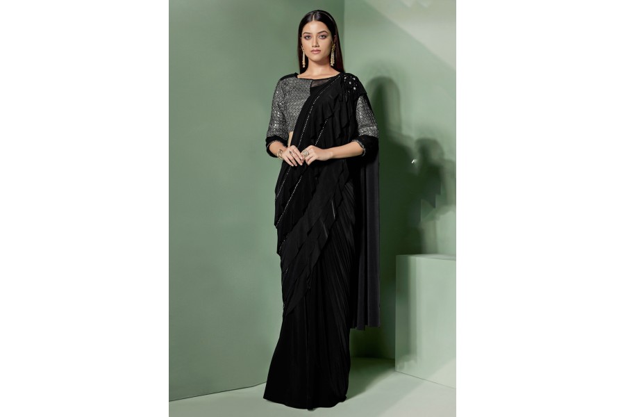 Black Lycra Saree Shapewear at Rs 165/piece, Navagam, Surat