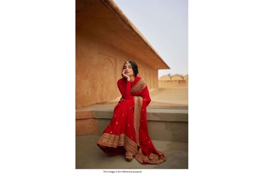 Sabyasachi - Regal Red Saree - Pyaari