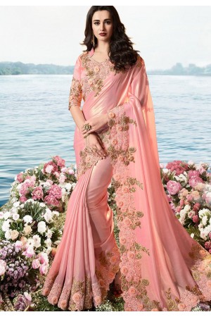  Sarees For Women Satin Silk Heavy Embroidered Saree