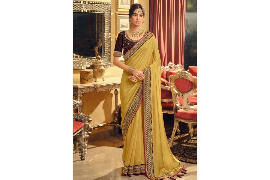 100626 Papa Silk Pata Saree