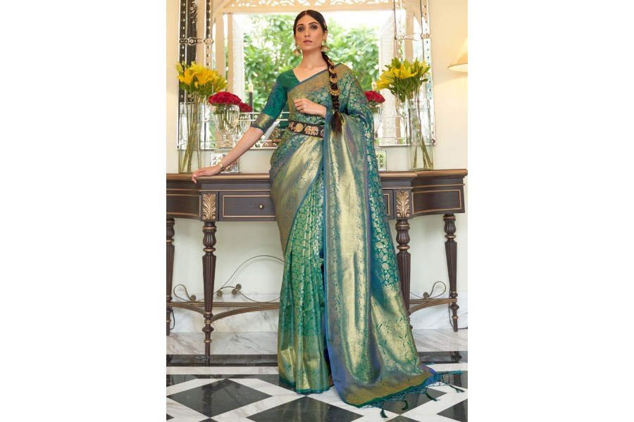 deep-sea-green-kanjivaram-silk-204005