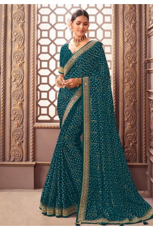 Pista green satin silk saree with blouse 42010