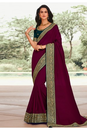 Rani Pink Woven Kanjivaram Satin Silk Saree - Urban Womania