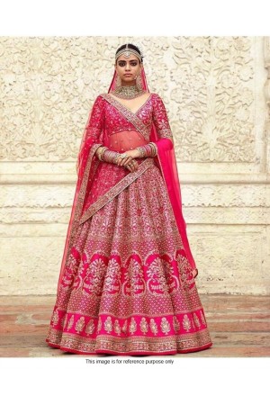 Bollywood Sabyasachi Inspired pink wedding lehenga choli dj129