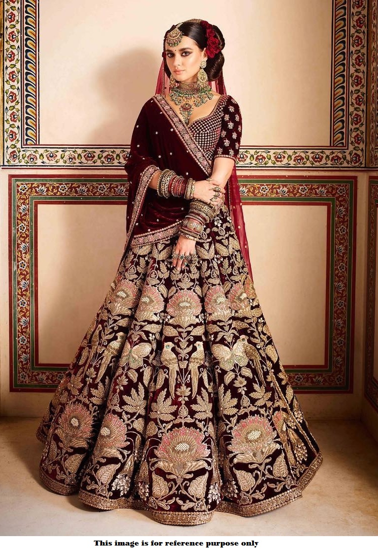 Red Sabyasachi Designer Lehenga Choli, Fully Embroidered Wedding Lehenga  Choli, Reception Wear Lehenga Choli, Indian Bridal Lehenga Blouse - Etsy