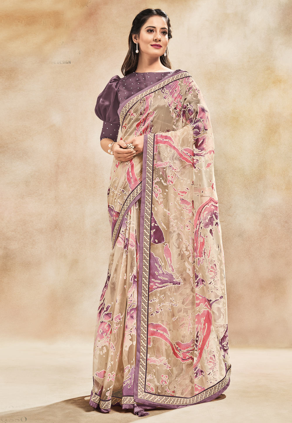 Saree with designer clearance blouse