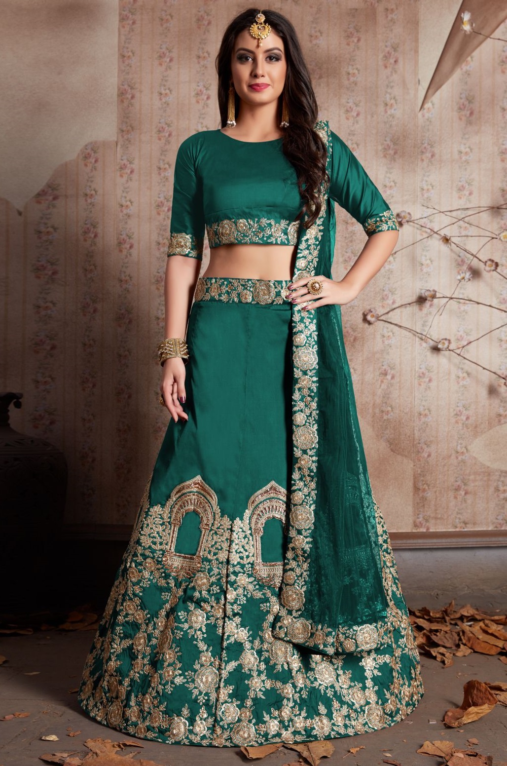 Green Lehenga Blouse - Mehndi Bridal Wear | Indian bridal wear, Pakistani  fashion party wear, Pakistani dress design
