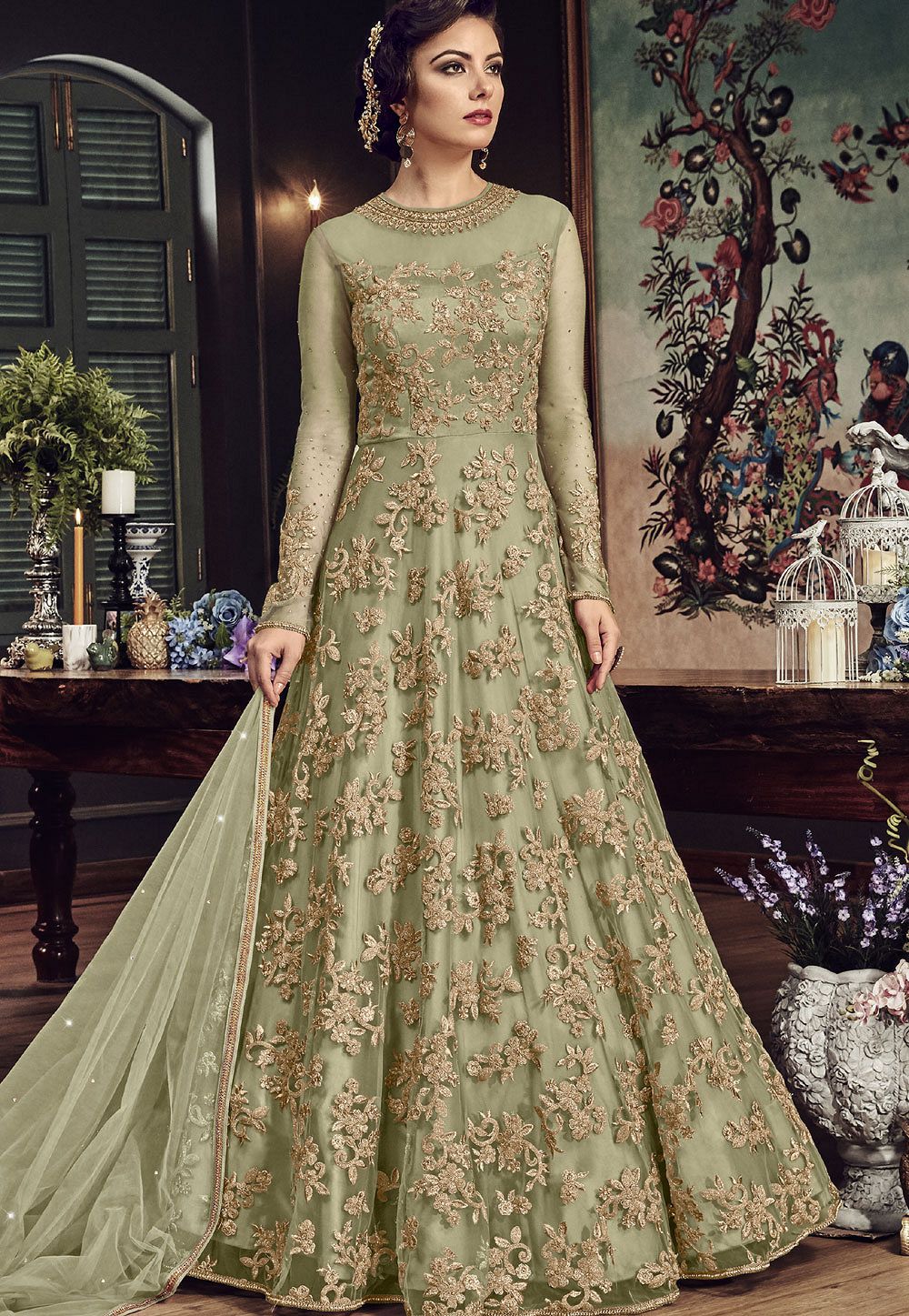 venus floral print maxi dress
