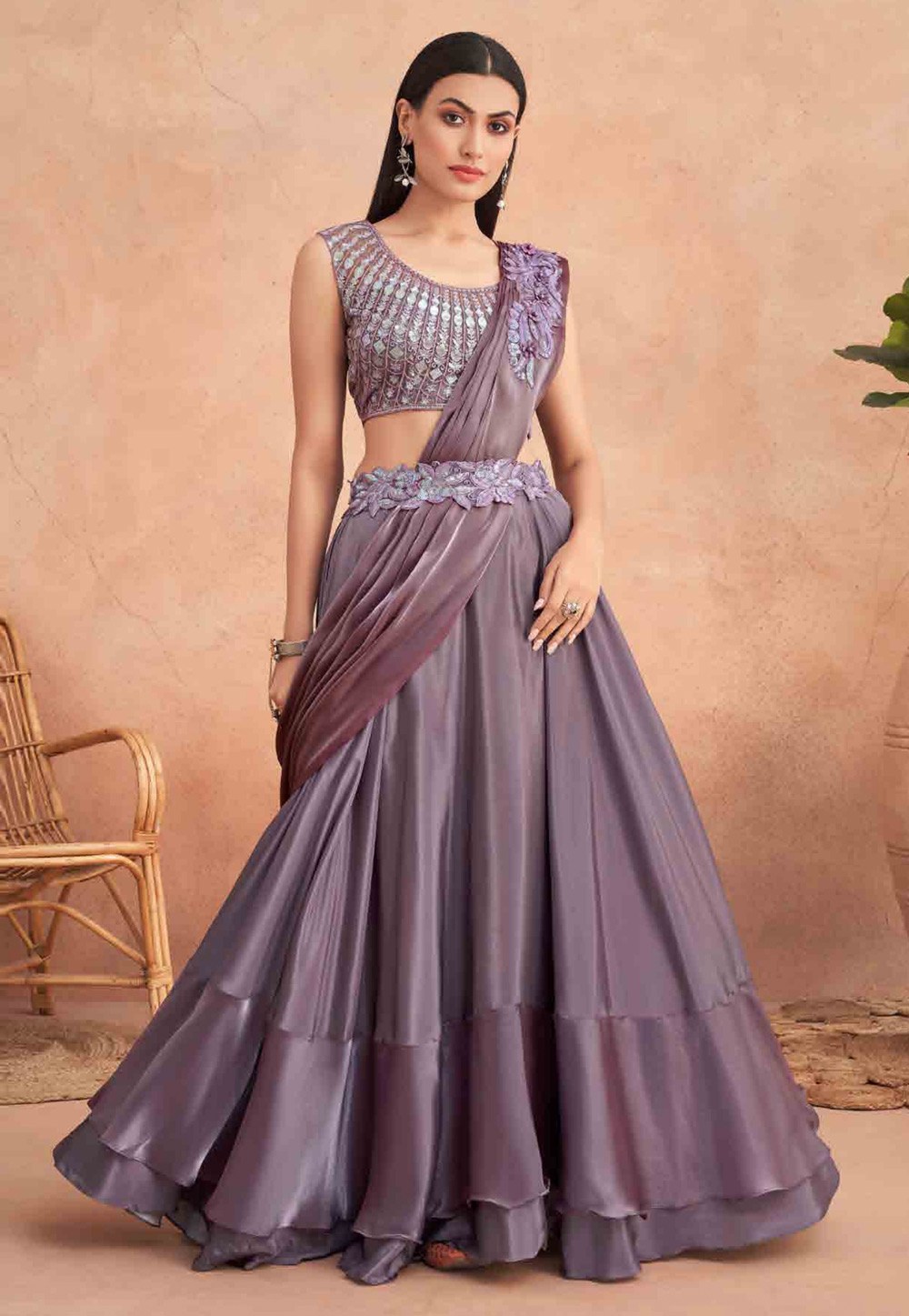 Buy 36/S Size 20 to 40% Discount on Lehenga Style Sarees Indian Plus Size  Dresses Online for Women in USA
