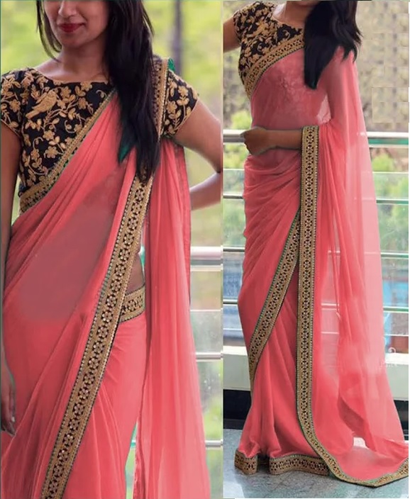 party wear saree style