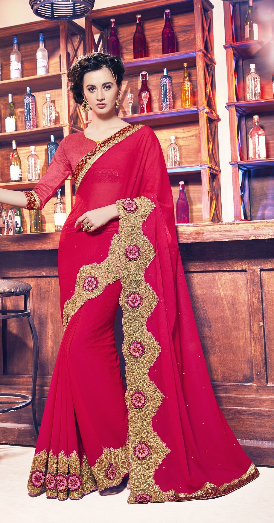 Party-wear-red-11-color-saree