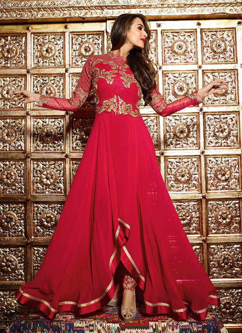 red designer suit for wedding