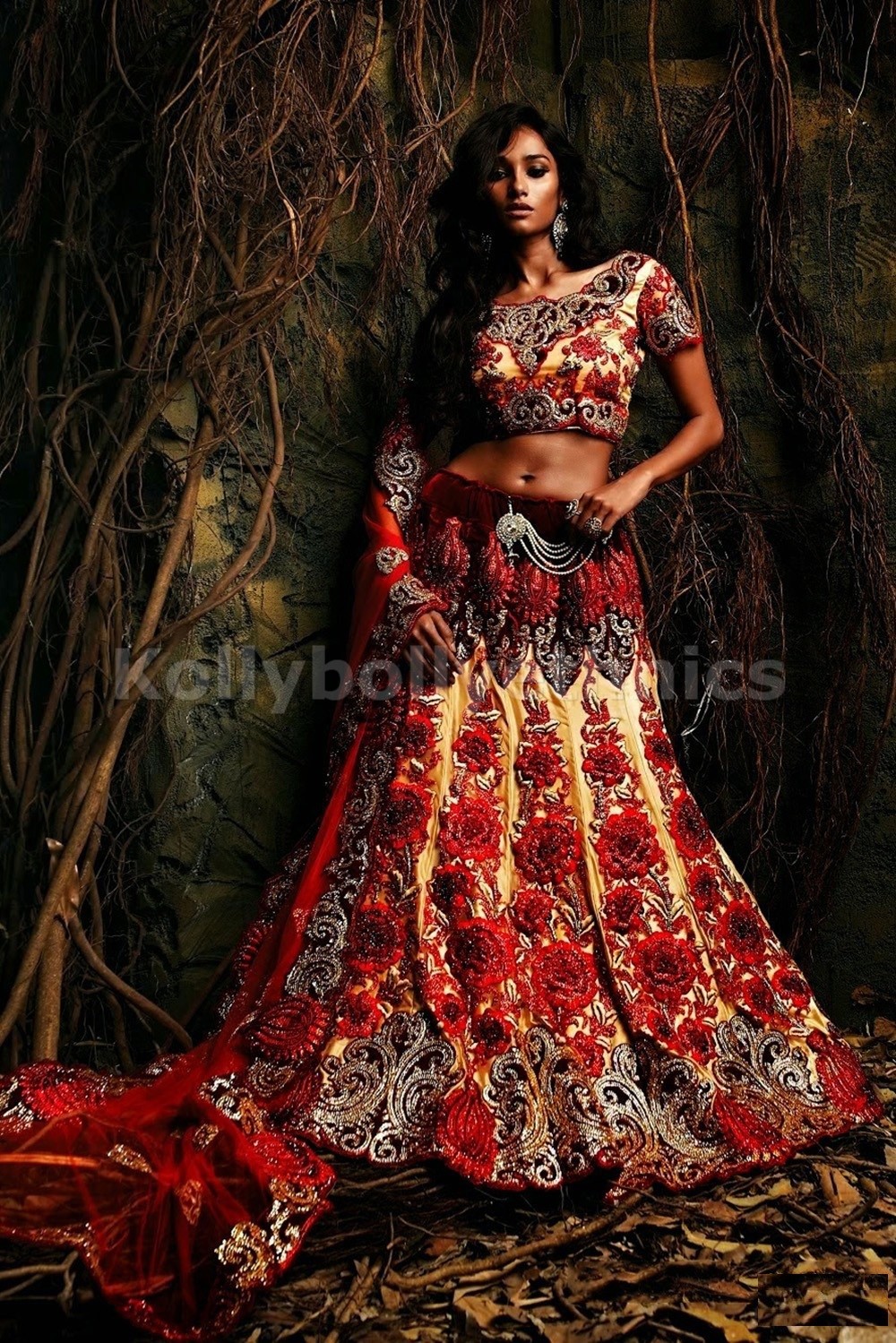 bridal lehenga in mehroon colour