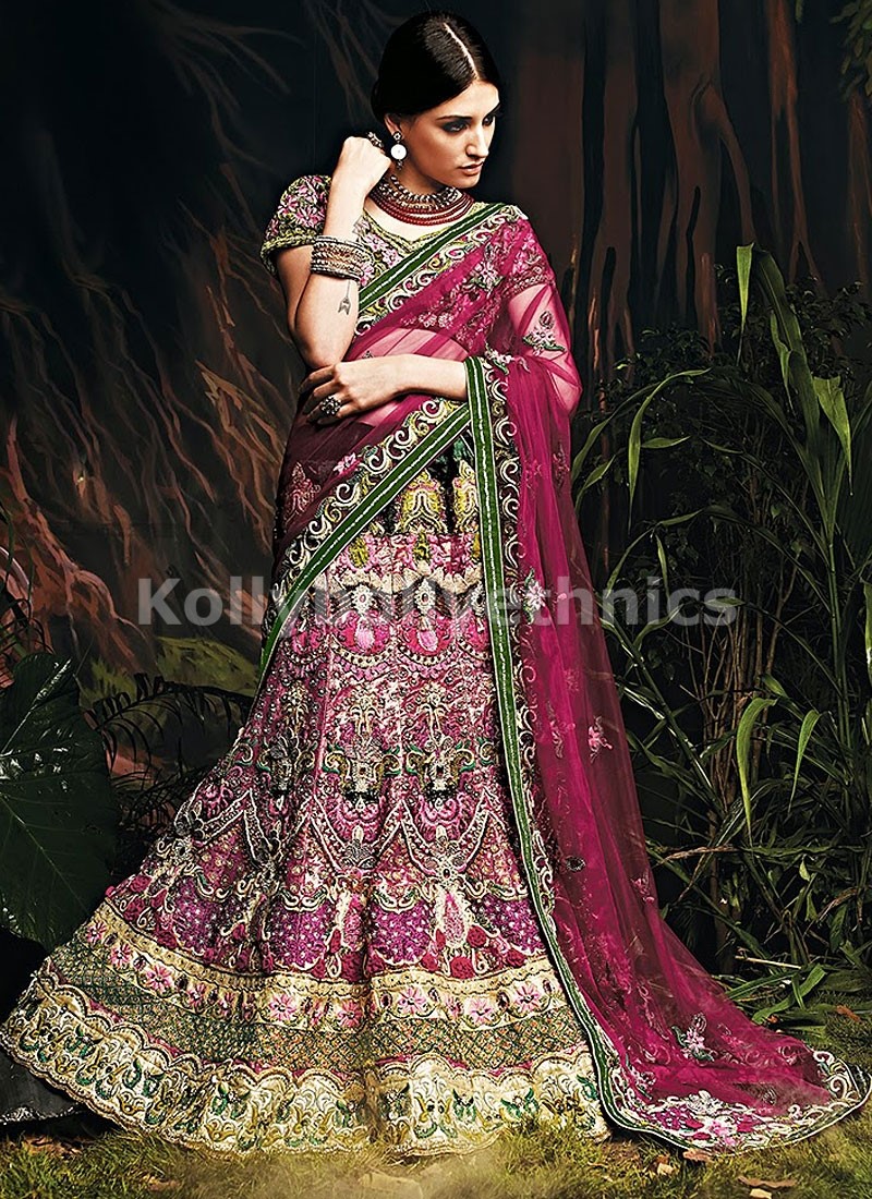 wine colour lehengas