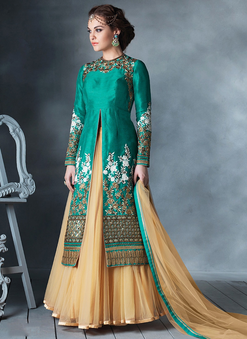 anarkali lehenga party wear