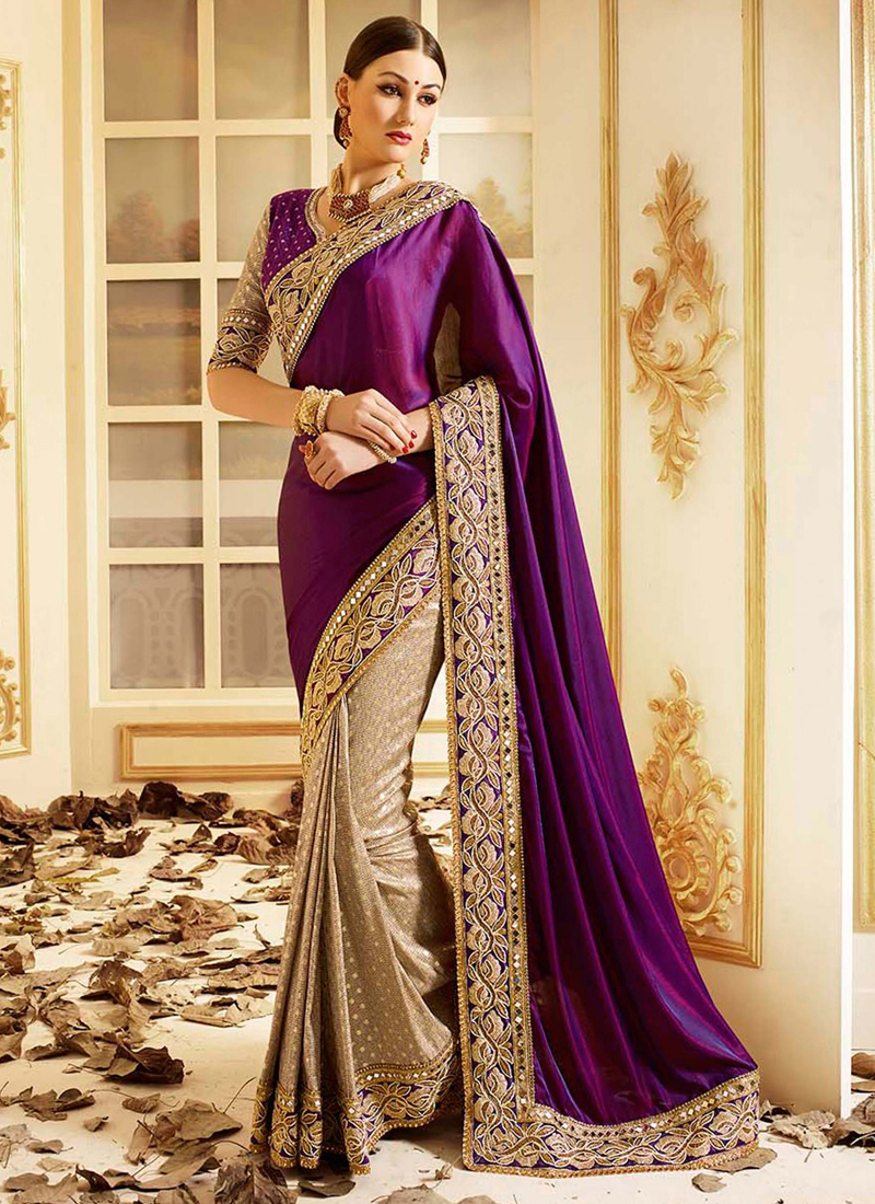 Saree for best sale official party