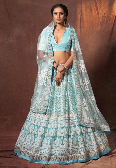 Brides That Looked Gorgeous In Teal Lehengas & Where You Can Buy One  Online! | WeddingBazaar