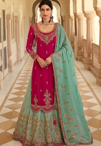 Hot Pink Lehenga Choli for Women or Girls Indian Wedding Designer Lengha  Choli Party Wear Lehenga Choli Reception Bridal Lengha Choli - Etsy