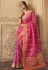 Magenta silk festival wear saree 10156