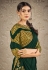 Green satin silk festival wear saree 41909