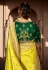 Light green silk saree with blouse 115