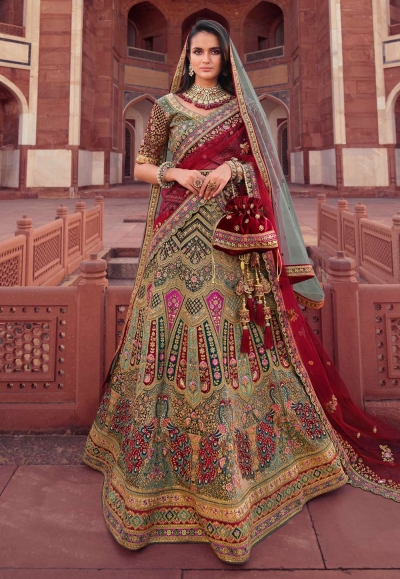 Buy Red Velvet Pakistani Wedding Clothing Online for Women in USA