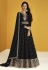 Black faux georgette abaya style anarkali suit 9230E