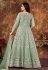 Sea green net long anarkali suit 4702