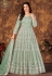 Sea green net long anarkali suit 4702