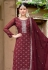 Wine georgette pakistani suit 156814